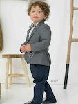 Bonito Boys Baptism Suit with Blazer 21114 6pcs Blue