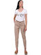 Damen Chino Hose Beige