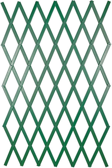 Trellis Pliabil De Grădină Din Plastic Cu Design În Grilă Romb Verde 100x300cm
