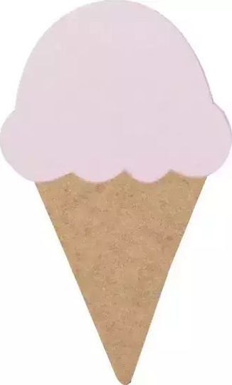April Eleven Παιδικό Φωτιστικό Τοίχου Ξύλινο Ice Cream Pink