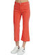 Karl Lagerfeld Women's Jean Trousers Flared in Regular Fit Red