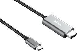 Trust Calyx HDMI 1.4 Cable HDMI male - USB-C male 1.8m Silver