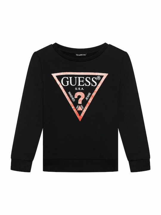 Guess Fleece Kinder-Sweatshirt Schwarz Core