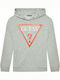 Fleece Kinder-Sweatshirt mit Kapuze Gray