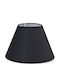 Round Lamp Shade Black with Diameter 25.5cm