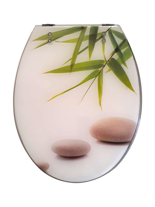 Elvit Capac WC Plastic 40-46x36cm Pebbles