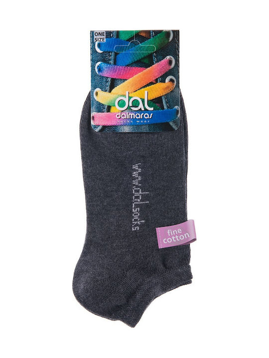 Dal 904 Women's Solid Color Socks Dark Grey