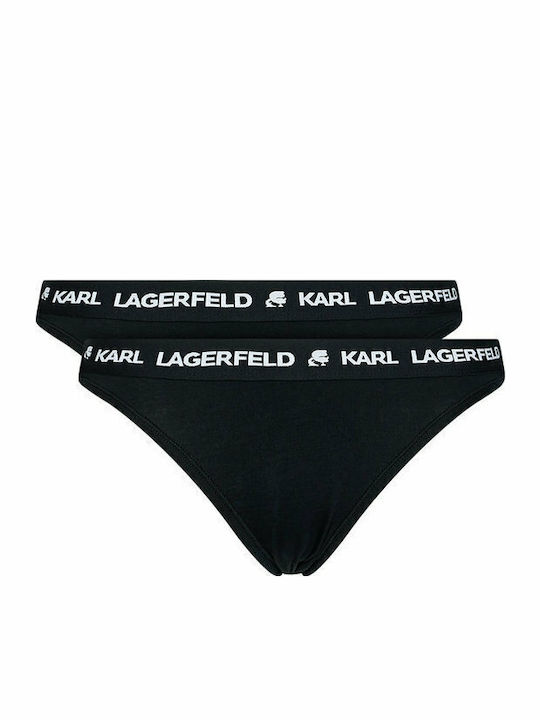 Karl Lagerfeld Slip 2Pack Black