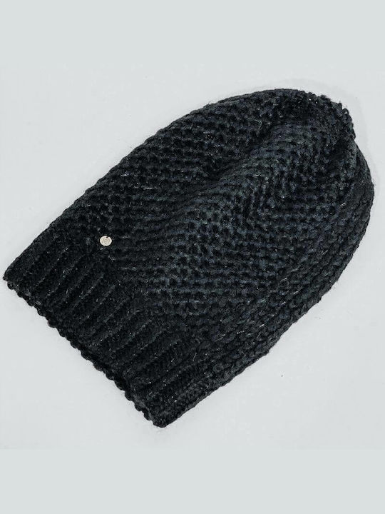 Pierre Cardin 0230 Γυναικείος Beanie Σκούφος σε Μαύρο χρώμα