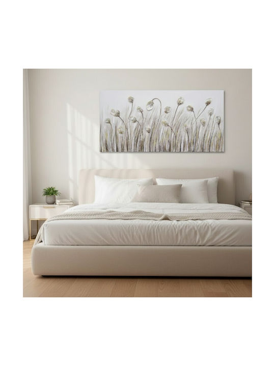 Karvounis Flowers Painting on Canvas 120x60cm