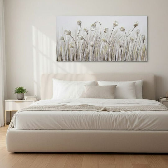 Karvounis Blumen Gemälde auf Leinwand 120x60cm