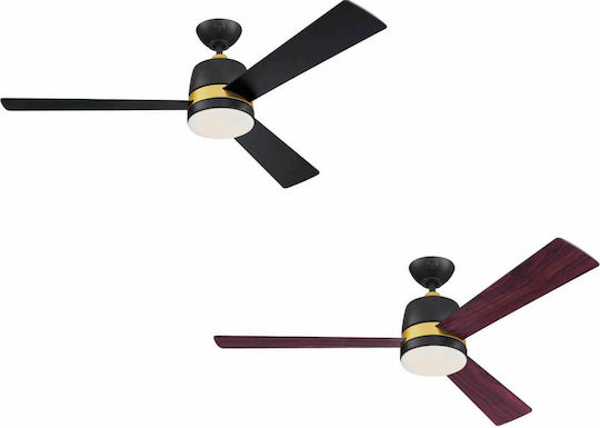 Westinghouse Tristan Deckenventilator 132cm mit Leuchte Schwarz