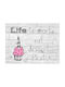 Cb cases Cupcake mit Spruch Gemälde auf Leinwand 20x30cm