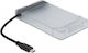 DeLock Hard Drive Case 2.5" SATA III with connection Type-C in Transparent color