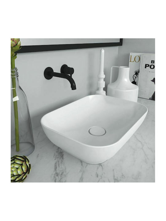 Olympia Trend Rectangular Надеждна мивка Порцелан 50x38x14.4см Бял