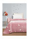 Sunshine Fleece Blanket Hearts Fluorescent Pink 160x220cm 041-52-01-Hearts