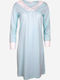 Pierre Cardin Winter Women's Nightdress Light Blue 7398