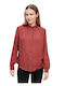 S.Oliver Women's Monochrome Long Sleeve Shirt Red