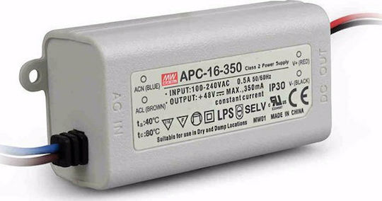 Mean Well APC16-350 LED Power Supply IP42 Power 16W With Output Voltage 48V 2pcs