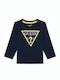 Guess Kids' Blouse Long Sleeve Navy Blue