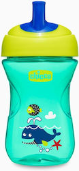 Chicco Advanced Cup Easy Drinking Εκπαιδευτικό Μπιμπερό Πλαστικό Green για 18m+ 266ml