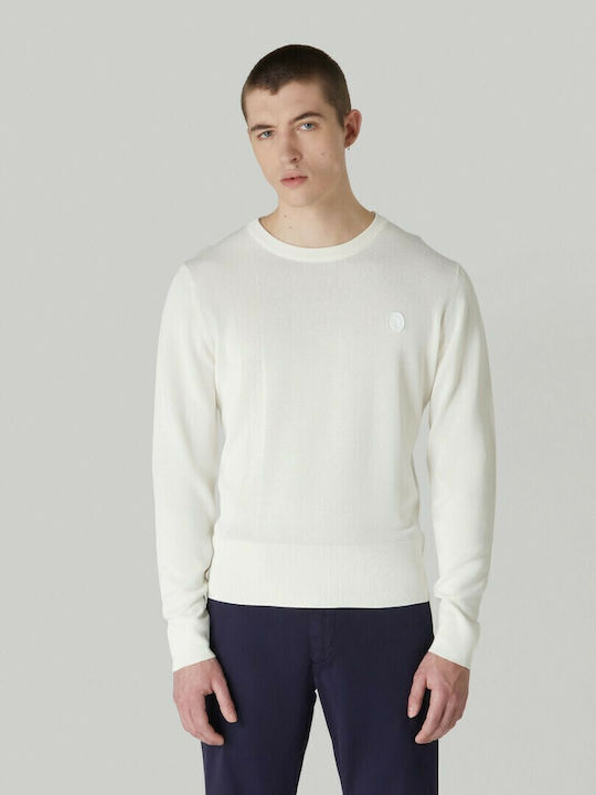 Trussardi Men's Long Sleeve Sweater White