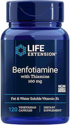 Life Extension Benfotiamine with Thiamine 100mg 120 capsule veget