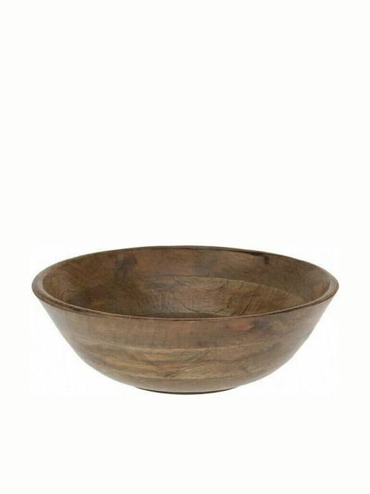 Marva Mango Wooden Salad Bowl 30x30x10cm