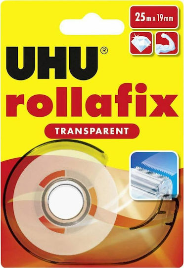 UHU Βάση με Σελοτέιπ Rollafix 19mm x 33m 19mm x 33m Διάφανο