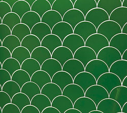 Ravenna Scales Kitchen Wall / Bathroom Gloss Porcelain Tile 15x13.5cm Bosque