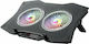 Havit F2072 Cooling Pad για Laptop έως 17" με 2 Ανεμιστήρες και Φωτισμό