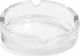Viosarp Aschenbecher Zigarette Glas Transparent Rund 1Stück