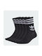 Adidas Αθλητικές Κάλτσες Μαύρες 5 Ζεύγη