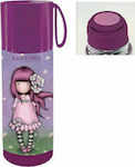 Santoro Kids Stainless Steel Water Bottle Cherry Blossom Purple 350ml