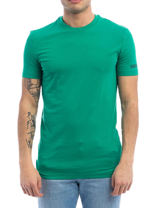 Dsquared2 Ανδρικό T-shirt Πράσινο Μονόχρωμο