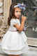 Stova Bambini Ecru Baptism Clothing Set with Hair Accessories & Dress made of Lace 2pcs