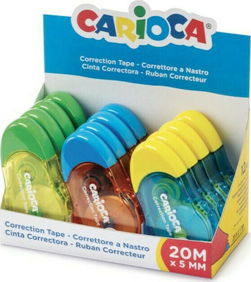 Carioca Roller Διορθωτική Ταινία 5mm x 20m (Διάφορα Χρώματα)