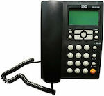 OHO-011CID Office Corded Phone Black