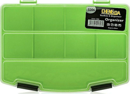 Werkzeugkoffer-Organisator 9 Positionen Grün 19.4x13.5x3.2cm