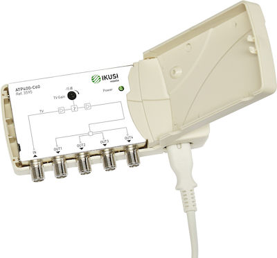 Ikusi ATP400-C48 Amplificator de linie Accesorii Satelit pentru 4 televizoare 09.002.0055