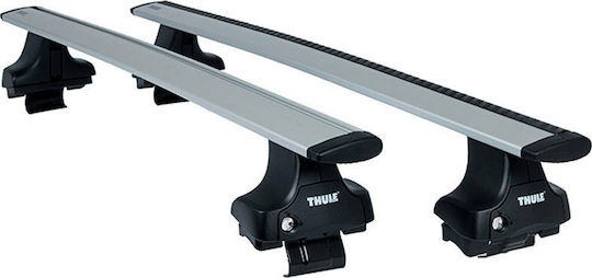 Thule Roof Bars Aluminum 127cm. (with Roof Rack Legs and Lock)