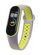 Hurtel Dots Strap Silicone with Pin Gray-Green (Mi Band 3/Mi Smart Band 4)