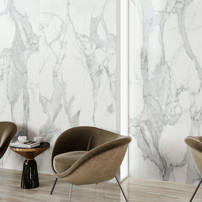 Ravenna Invictus Floor Interior Gloss Porcelain Tile 260x120cm White