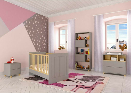 Asterias Bebe Πολυμορφική Κούνια Baby Moon Γκρι