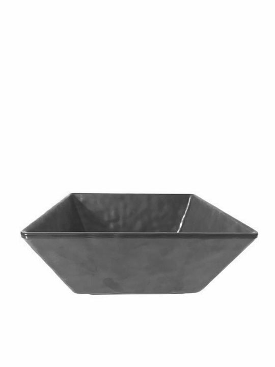 Servewell Matte Melamine Salad Bowl Black 20.3x20.3cm