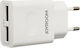 Joyroom Φορτιστής Χωρίς Καλώδιο με 2 Θύρες USB-A Λευκός (L-L221)