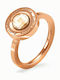 Folli Follie Ring made of Steel Gold Plated