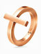 Folli Follie Ring made of Steel Gold Plated