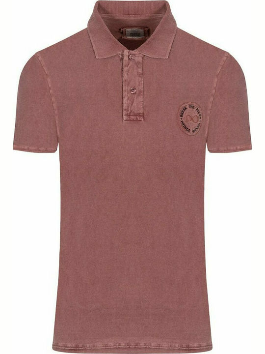 Prince Oliver Polo Short Sleeve Blouse Burgundy