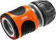 Gardena Stop 18213-20 Quick Connector Water Pipe for Hose 1/2" & 5/8" Orange